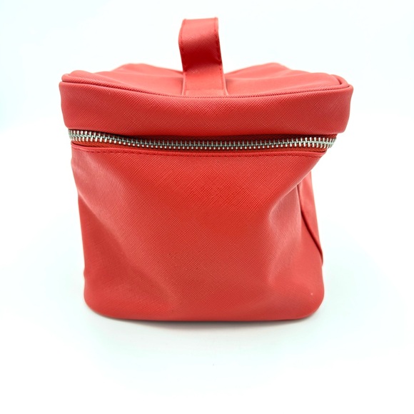 Tender Love + Carry Red Leather Makeup Bag - Picture 2 of 10